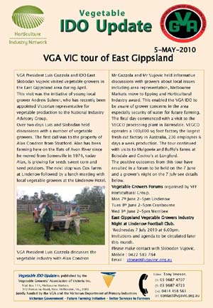 VGA tour of East Gippsland - 2010