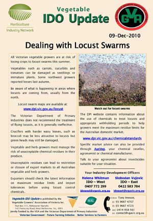 Dealing with locust swarms