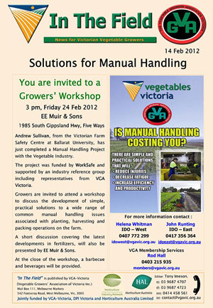 Manual Handling Workshop - Cranbourne