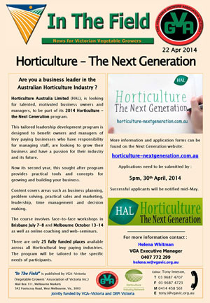 Horticulture - The Next Generation