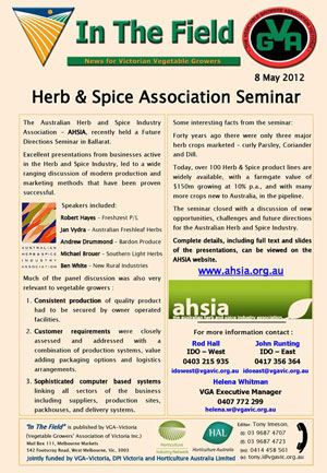 Herb and Spice Association Seminar