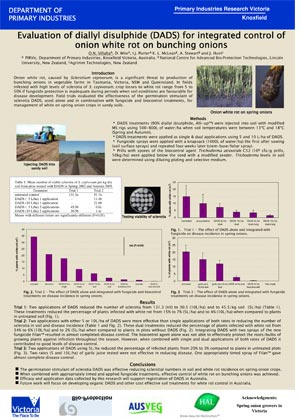 Poster - Evaluation of diallyl disulphide (DADS) for integrated control of onion white rot on bunching onions