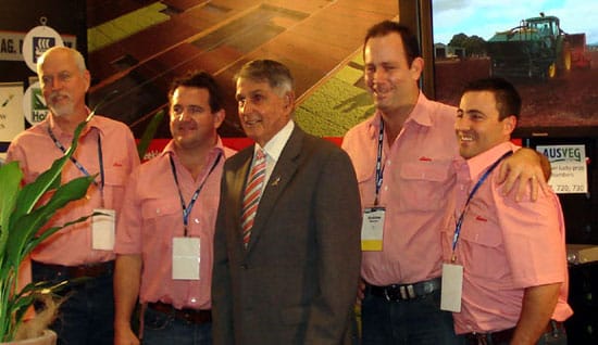 Andrew Meurant (2nd right), with ELDERS team