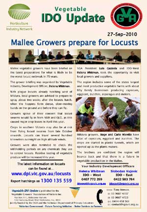 Mallee Growers Prepare for Locusts