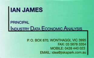 Ian James Industry Data Economic Analysis