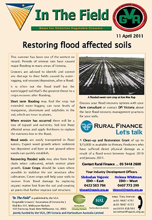 Restoring flood affected soils