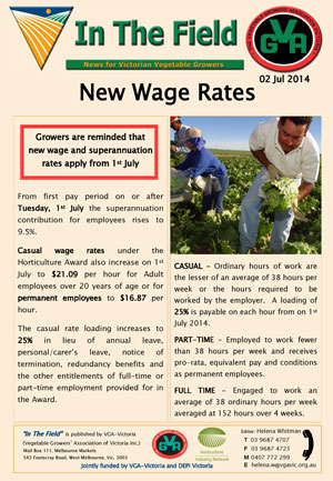 New Wage Rates