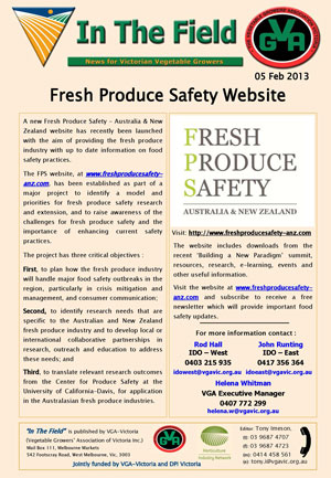Fresh Produce Safety Website