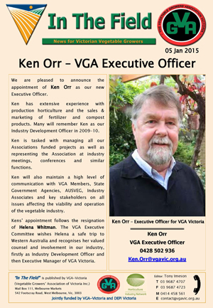 Ken Orr - VGA Executive Officer