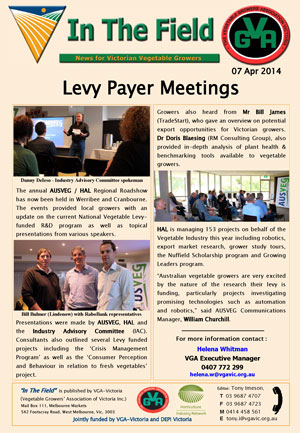 Levy Payer Meetings 2014