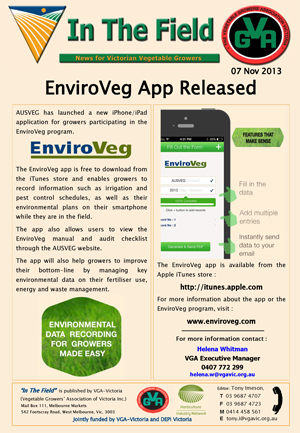 EnviroVeg App Launched
