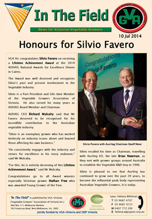 Silvio Favero - Lifetime Achievement Award