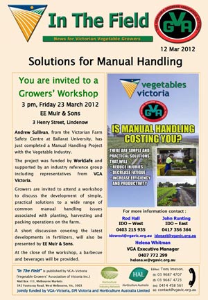 Manual Handling Workshop - Lindenow