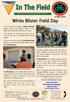 White Blister Field Day