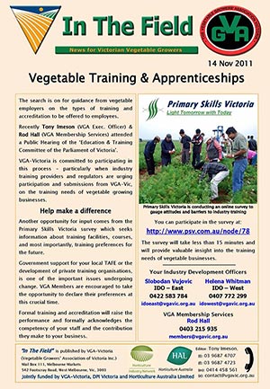 Vegetable Apprenticeships and Training