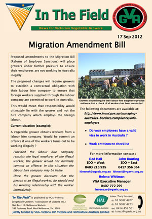 Migrant Amendment Bill