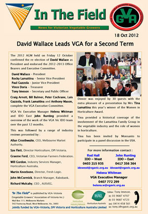 David Wallace Leads VGA for a Second Term