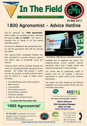 1800 Agronomist Advice Line