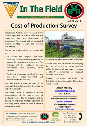 Cost of Production Survey