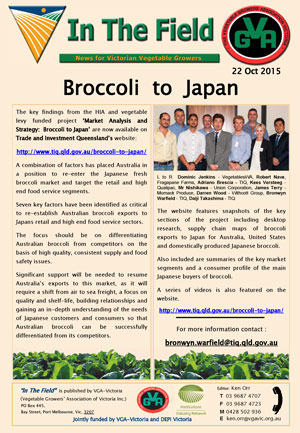 Broccoli to Japan
