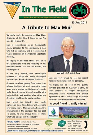 Tribute to Max Muir