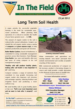 Long Term Soil Health