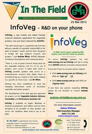 InfoVeg - R&D on your phone