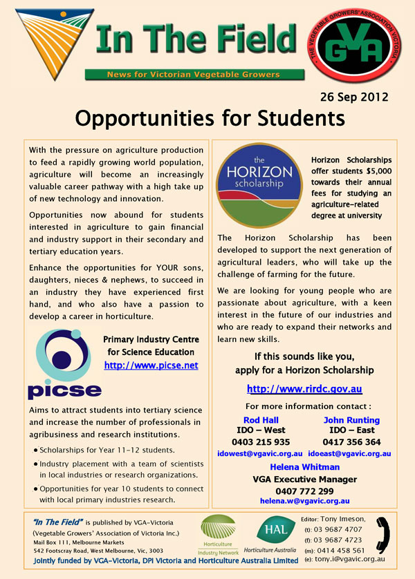 Opportunities for Students