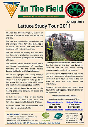 Lettuce Study Tour - USA & Italy - 2011