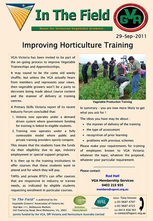 Improving Horticulture Training