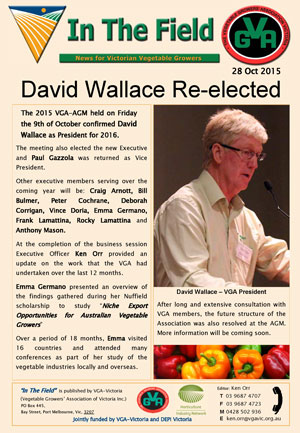 David Wallace Re-elected
