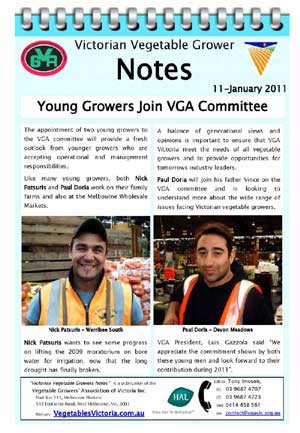 Young Growers Join VGA Committee
