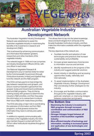 Vegetable Industry Development Officers