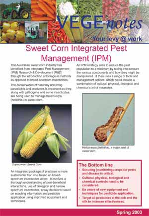 Integrated Pest Management in Sweet Corn