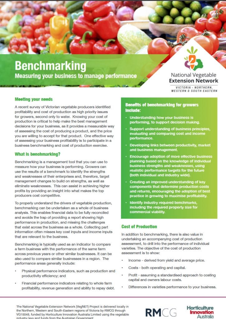 Benchmarking; Measuring your business to manage performance